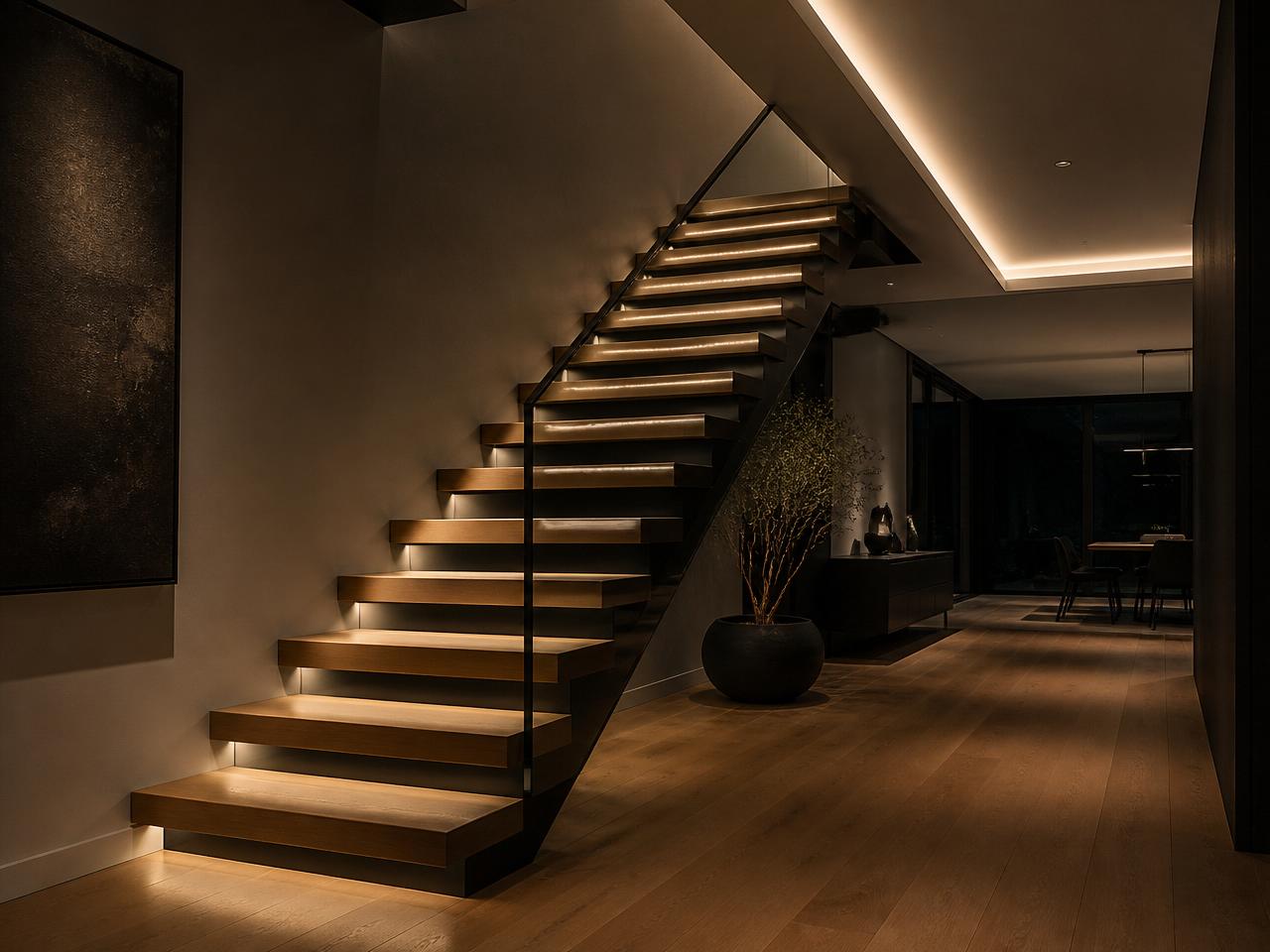 Interior Lighting & Stairs — representative project detail